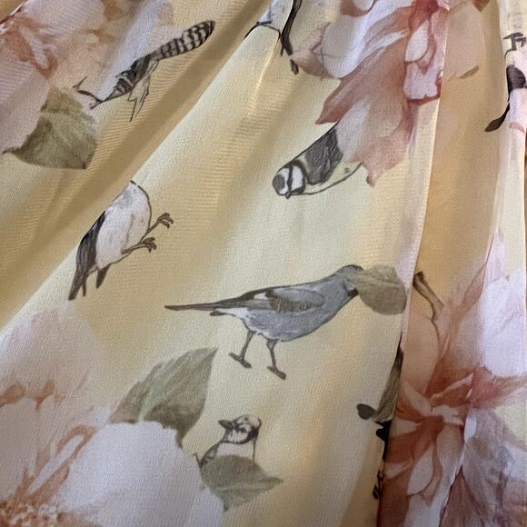 Mac Duggal 70240 Floral Empire Waist Ruffled Mini Dress size 4 UB - Picture 6 of 10